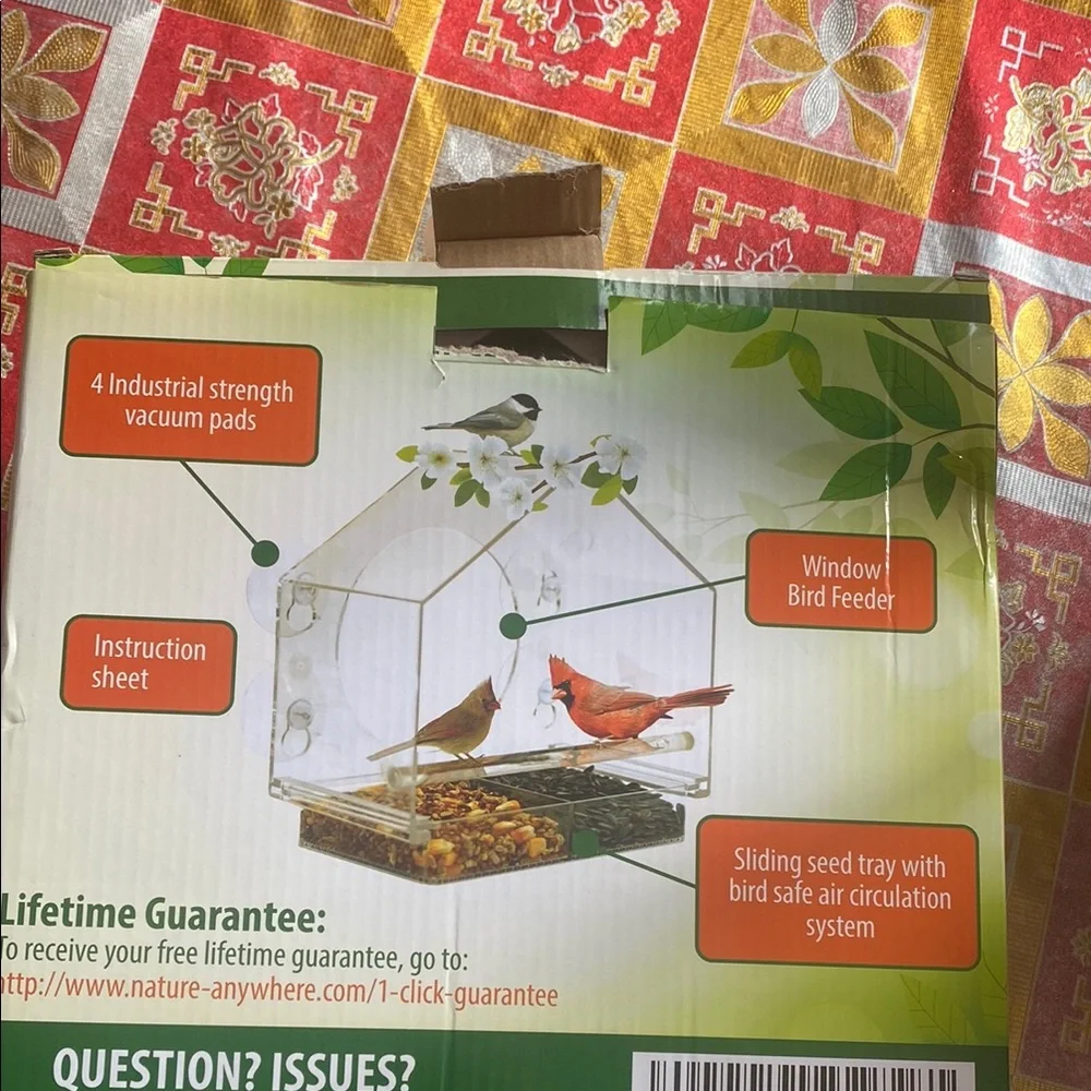 Window Bird Feeder - Clear